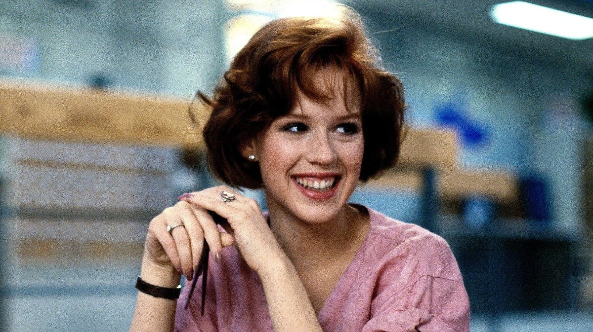 Molly Ringwald i rollen som Claire i The Breakfast Club fra 1984.