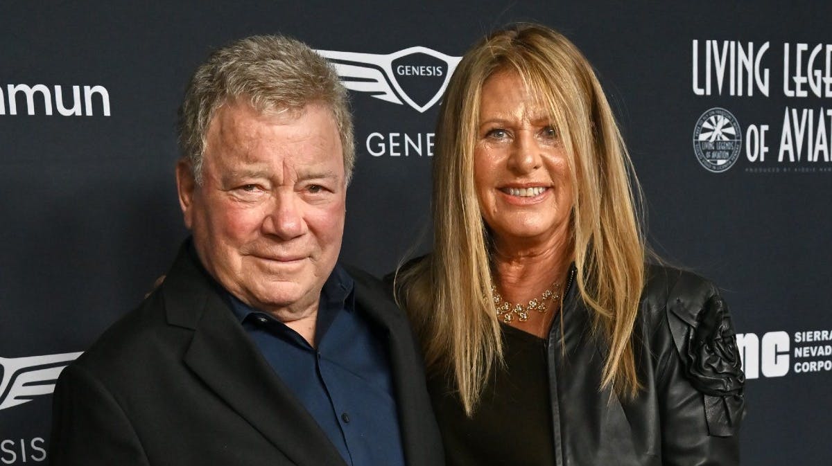 William Shatner og Elizabeth Martin på den røde løber den 20. januar i år.
