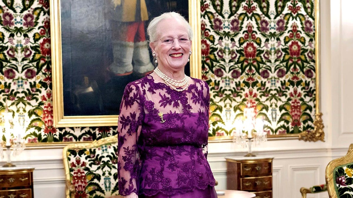 Dronningen var den fornemme vært ved gallamiddagen på Amalienborg søndag aften.