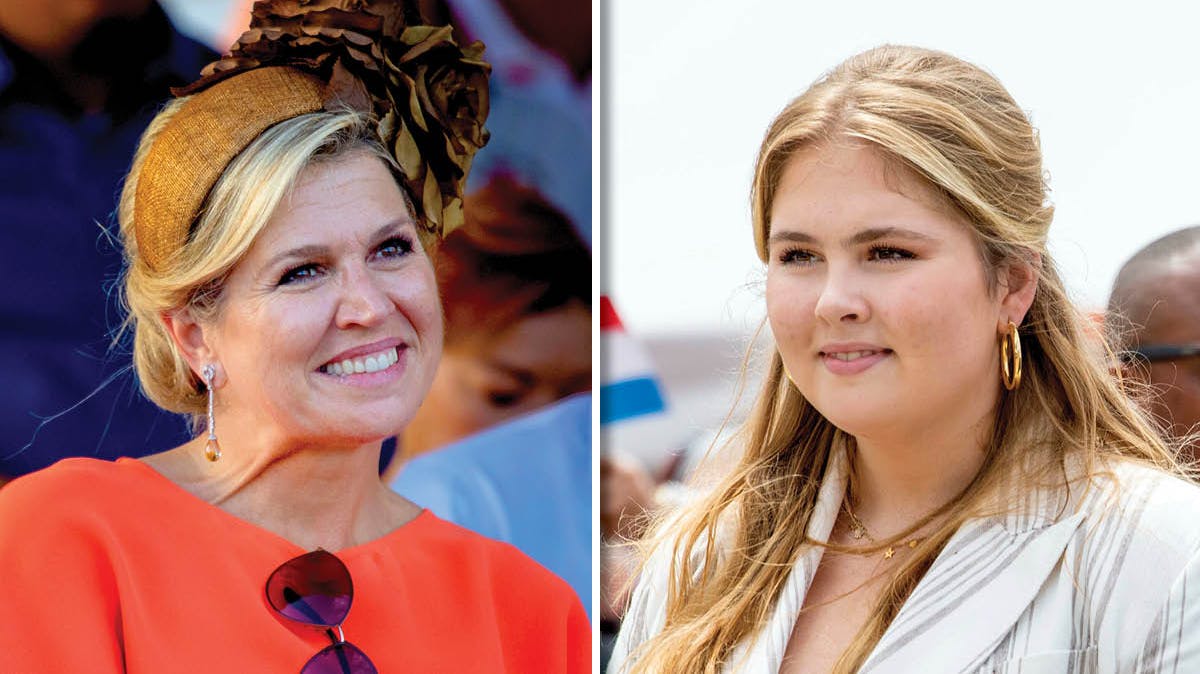 Dronning Maxima og prinsesse Amalia. 