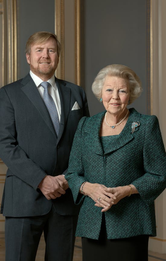 Prinsesse Beatrix og kong Willem-Alexander 