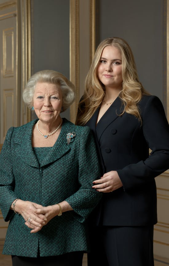 Prinsesse Beatrix med sit barnebarn prinsesse Amalia 