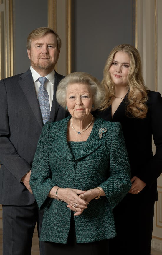 Prinsesse Beatrix, kong William Alexander og prinsesse Amalia&nbsp;
