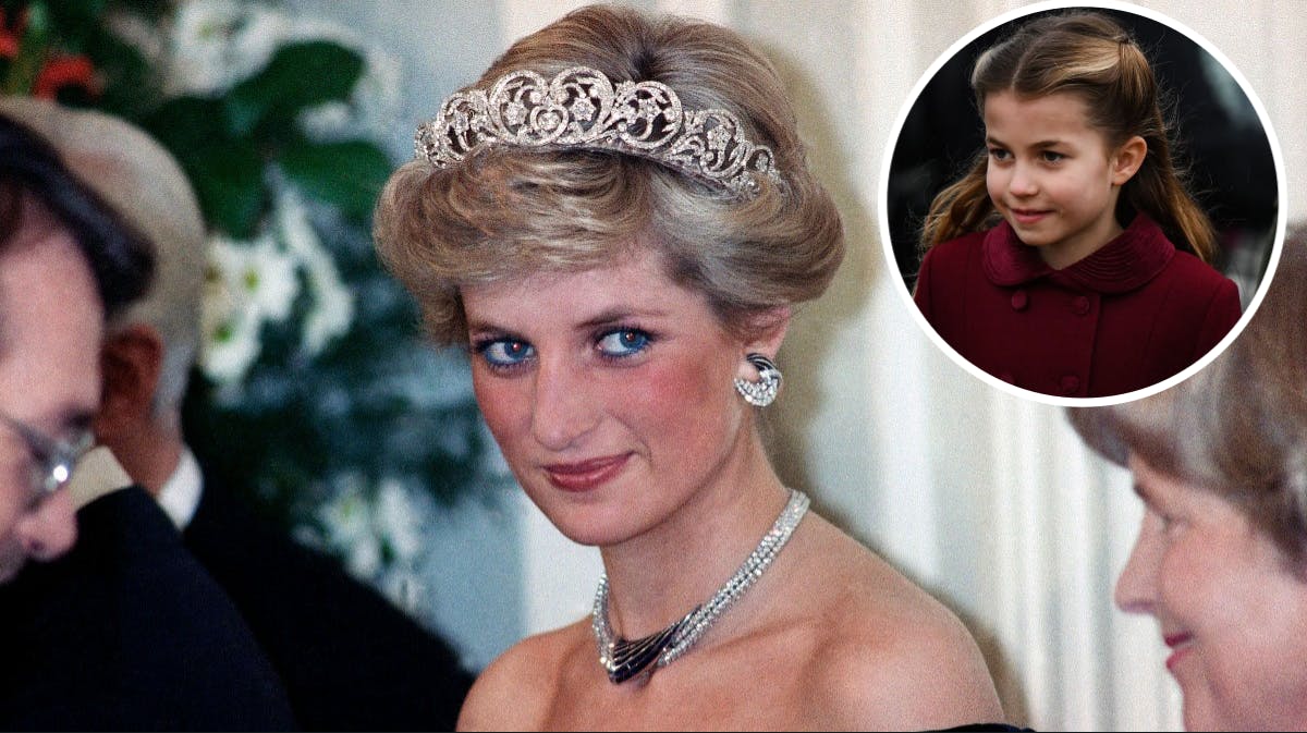 Prinsesse Diana og prinsesse Charlotte.