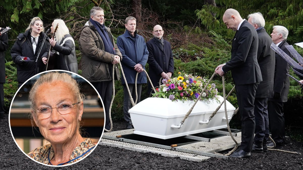 Ritt Bjerregaard blev begravet onsdag d. 1. februar