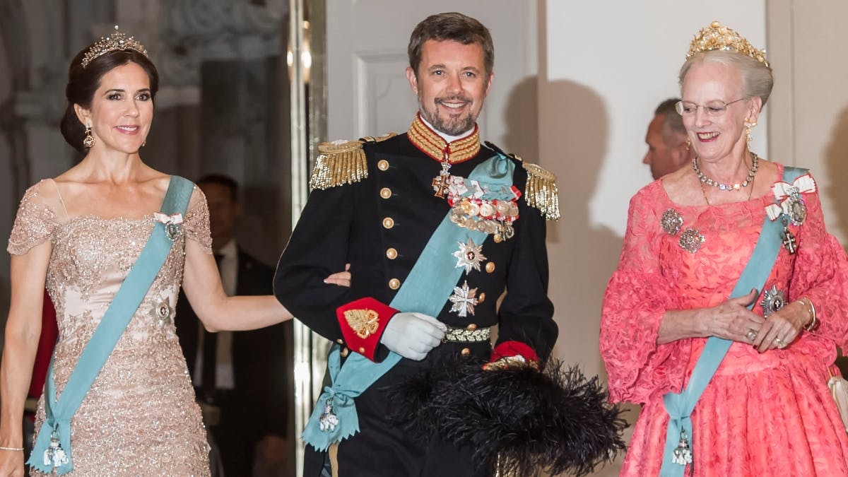 Kronprinsparret og dronningen i 2018