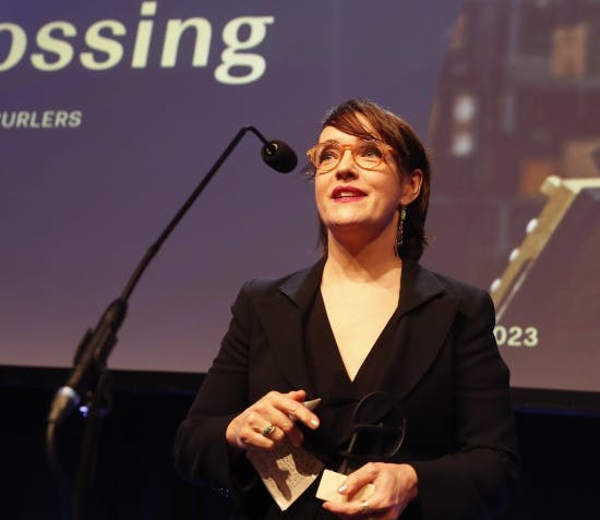 Maria Rossing til Robert-festen.