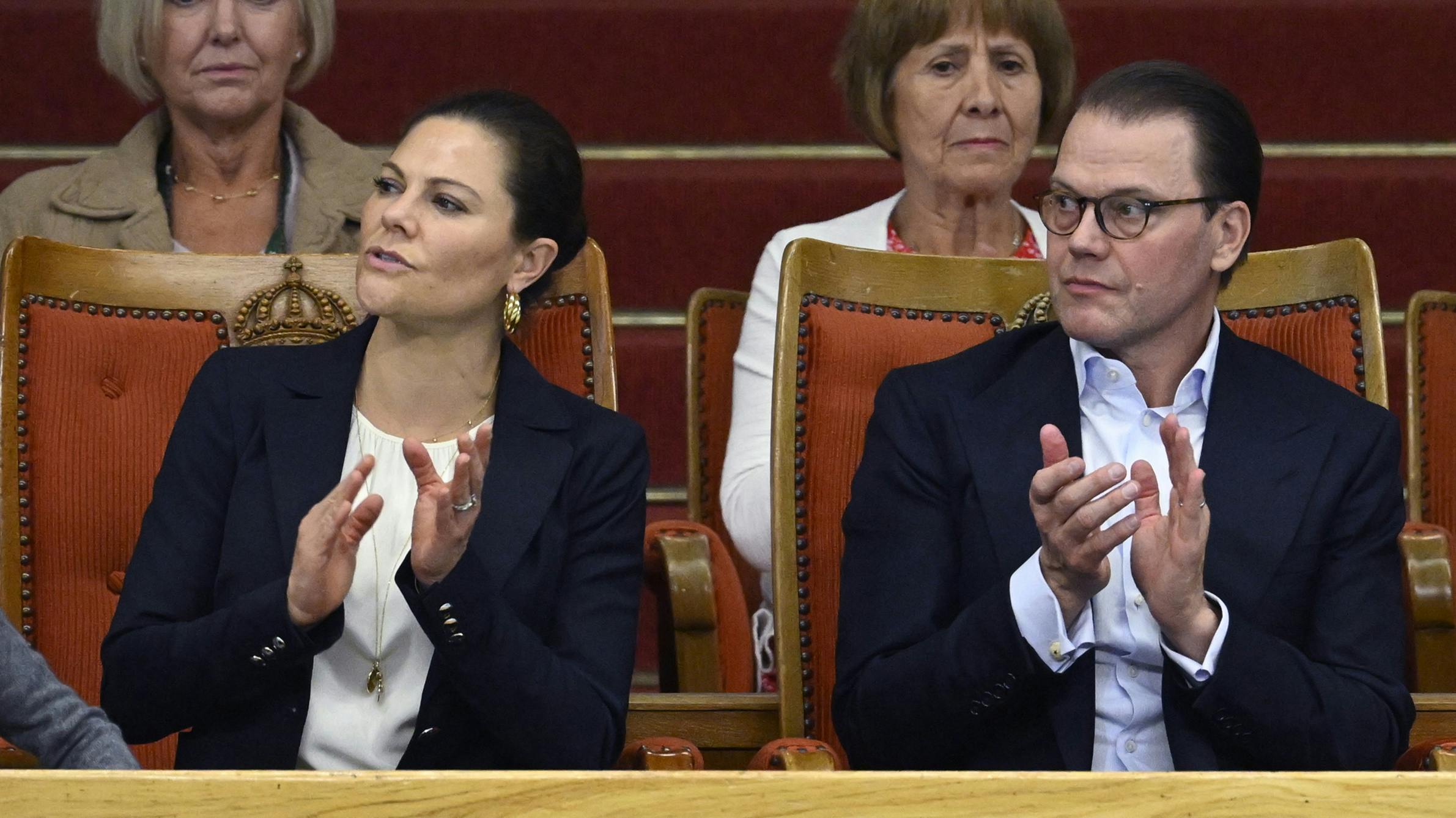 Prins Oscar, kronprinsesse Victoria, prins Daniel og prinsesse Estelle