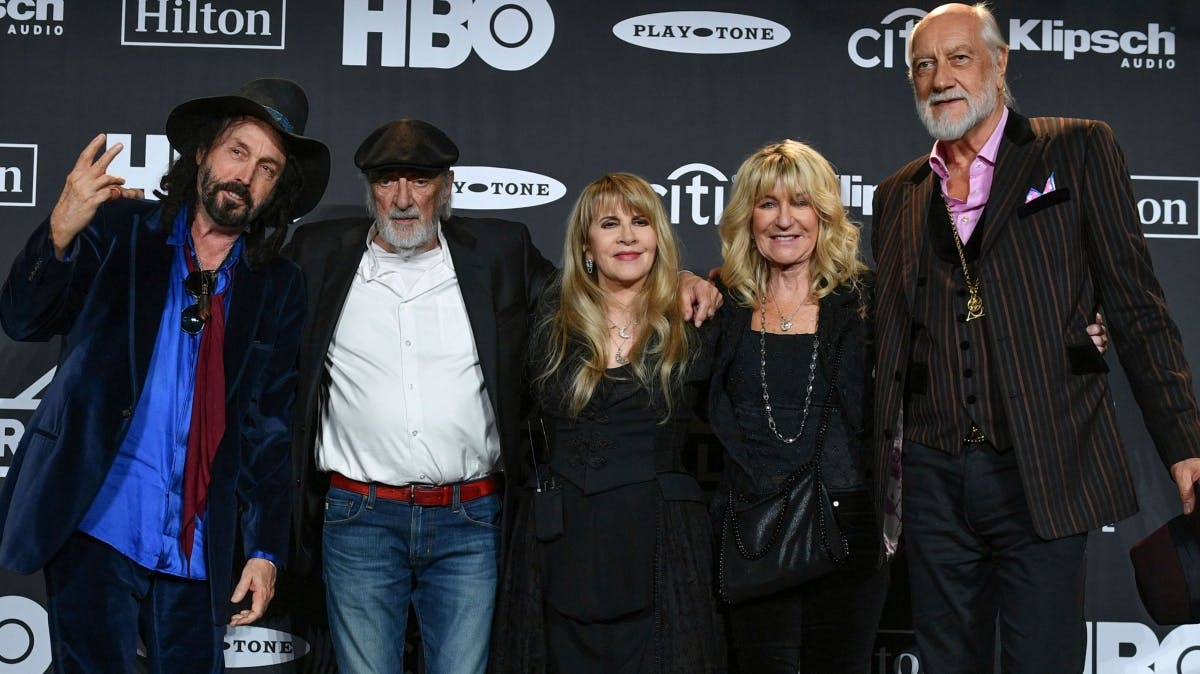 Mike Campbell, John McVie, Stevie Nicks, Christine McVie og Mick Fleetwood