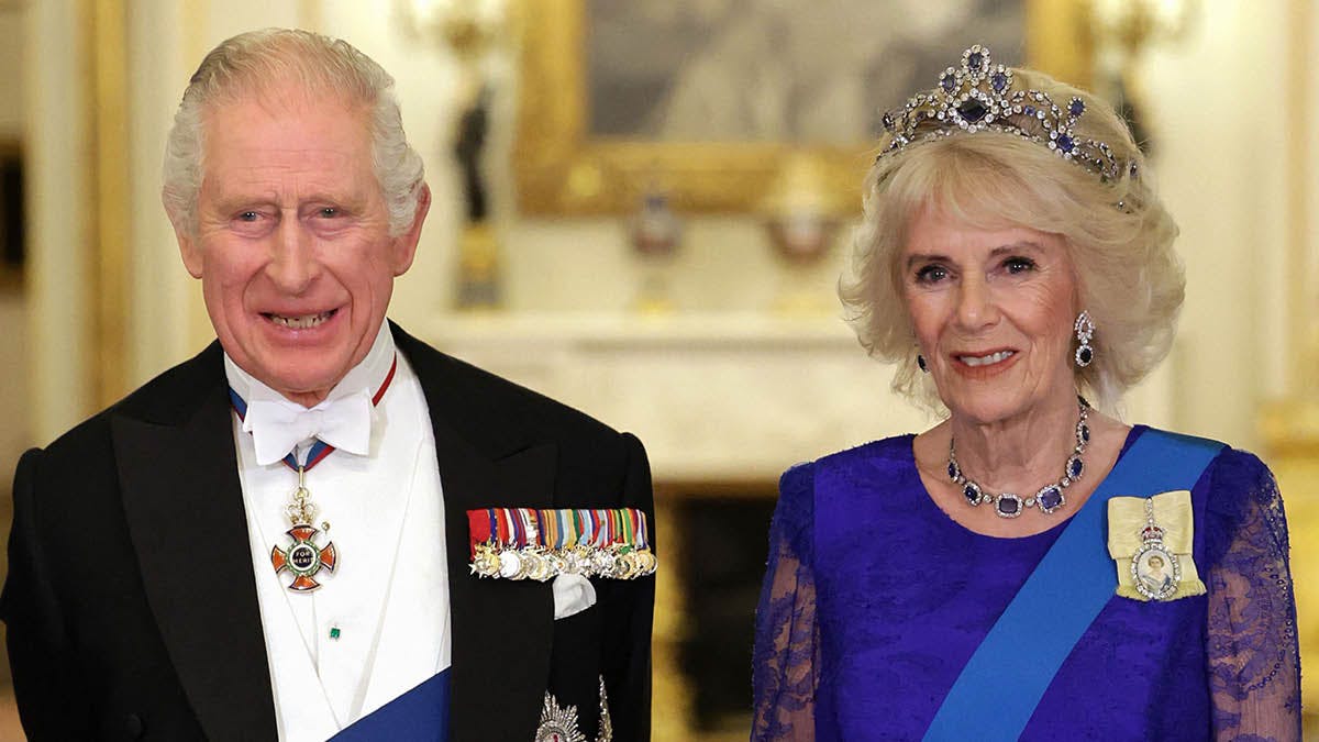 Kong Charles og dronning Camilla. 