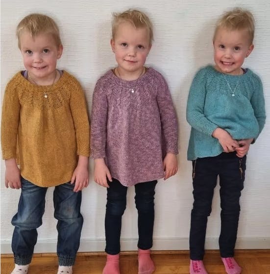 Sådan ser de tre trillinger ud i dag.