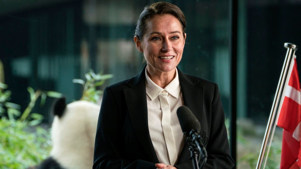 Sidse Babett Knusen som Birgitte Nyborg i "Borgen". 
