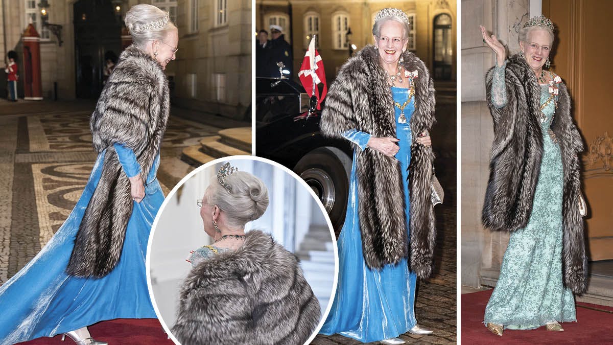 Dronning Margrethe til nytårstaffel i 2020 og 2023.
