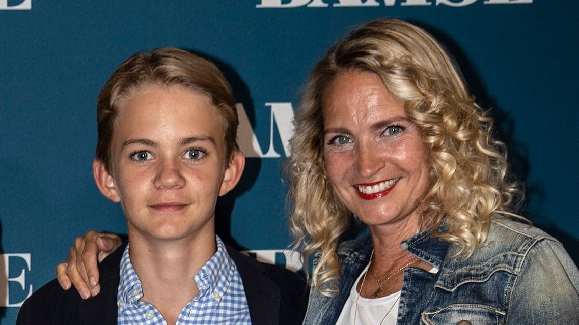Annette Heick med sønnen Storm. 