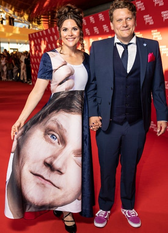 Cecilia og Heino Hansen til Zulu Comedy Galla i 2022.