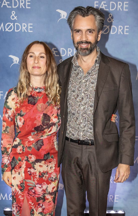 Rasmus Krogsgaard med sin hustru skuespiller Patricia Schuman