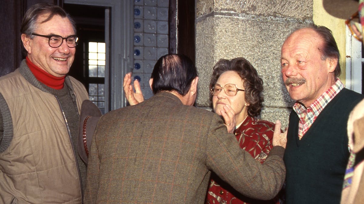 Prins Henrik, prinsesse Marie-Gabrielle og lensgreve Knud af Holstein-Ledreborg