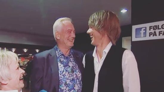 Martin Skriver mødte Keld Heick, imens han var i sit kostume som Keld Heick i "Seebach: The Musical".