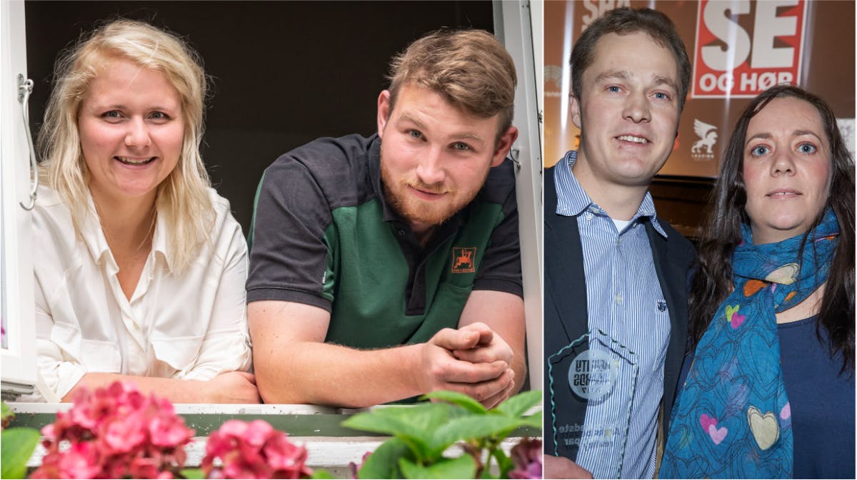 Stine og Niels samt Michael og Vibse. 