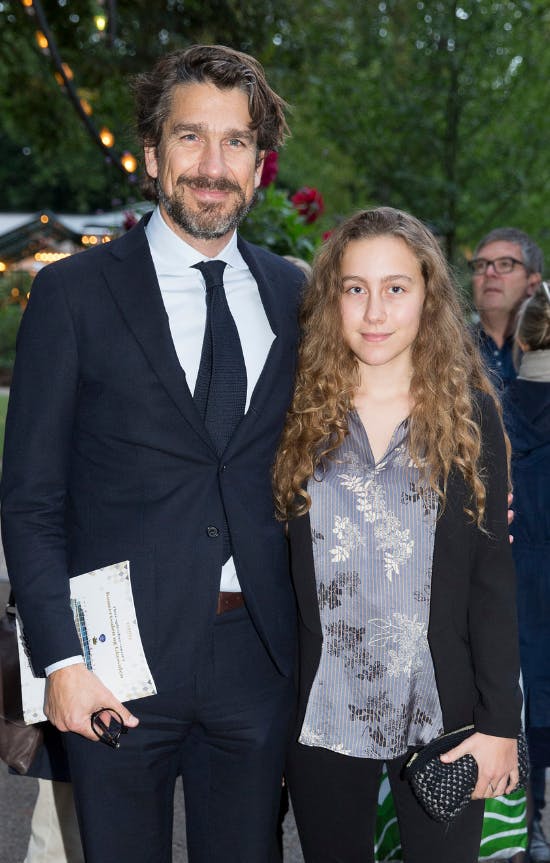 Emilie Kroyer Koppel med sin far Nikolaj Koppel i 2017
