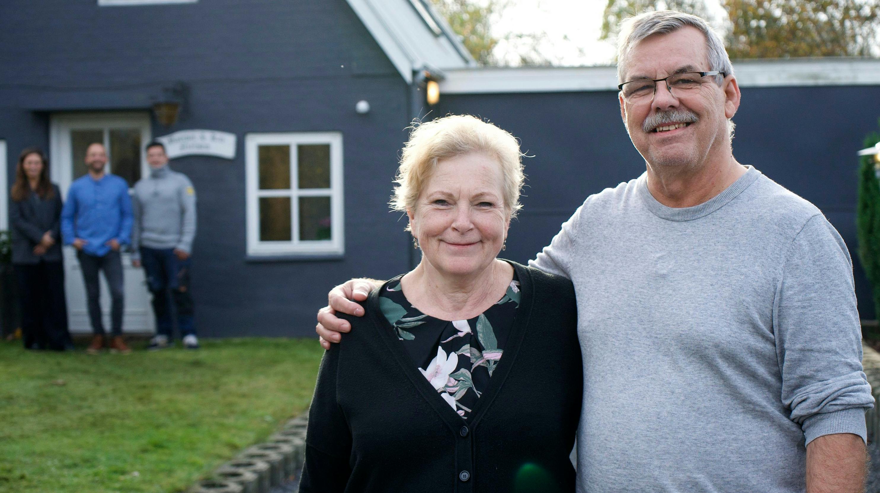 Kaj "Yesterday" Nielsen og kæresten Løkke fra ”I hus til halsen”.