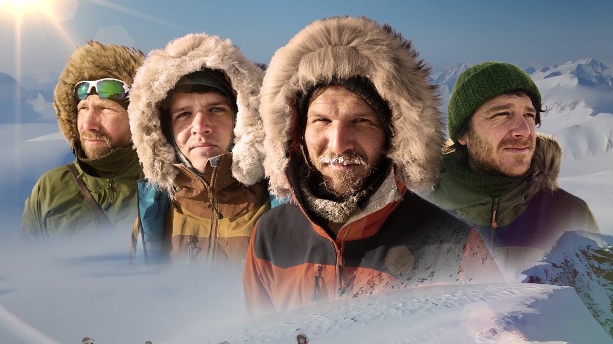 Christian Liebergreen samt Alfred, Emil og Theis Midé Erichsen. 