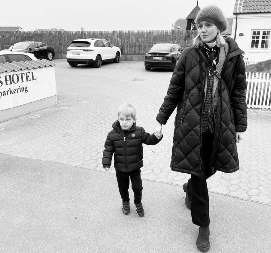 Nana Strand Vad med sønnen Xander