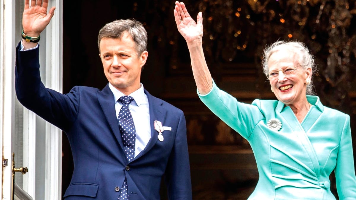 Kronprins Frederik og dronning Margrethe