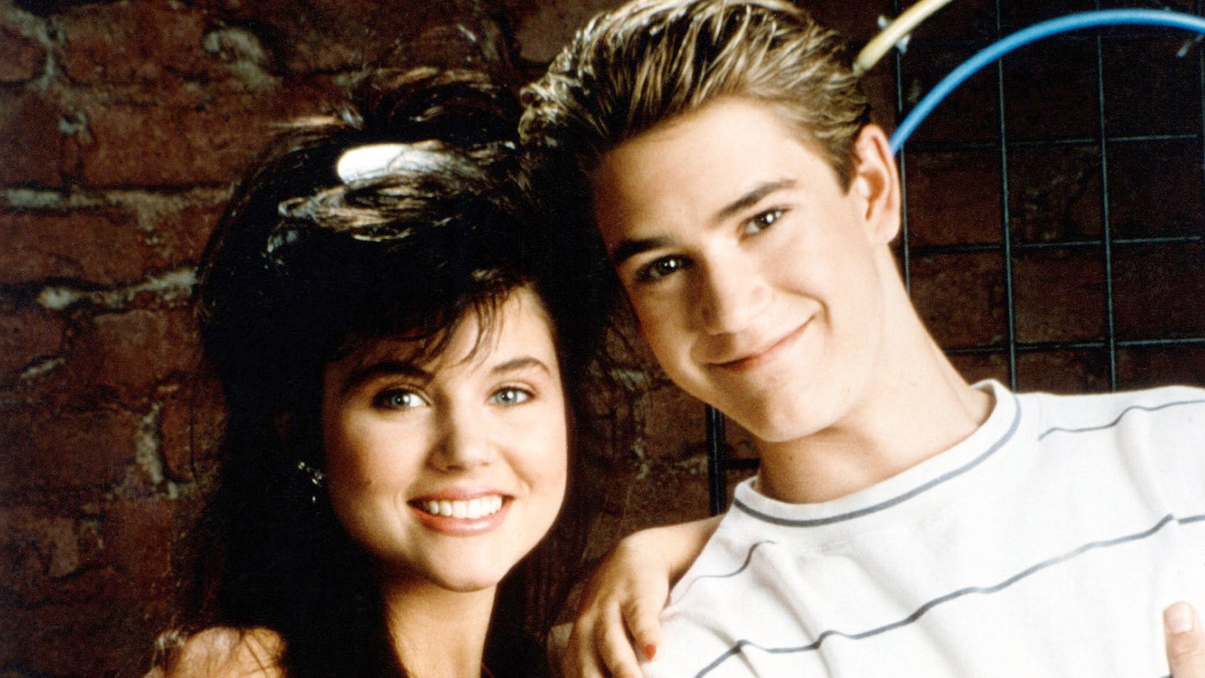 Kelly og Zack i tv-serien "Fede fritimer" fra 1989. 