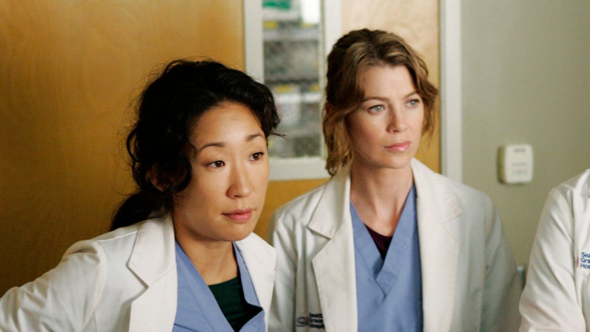 Cristina Yang og Meredith Grey i "Greys hvide verden".