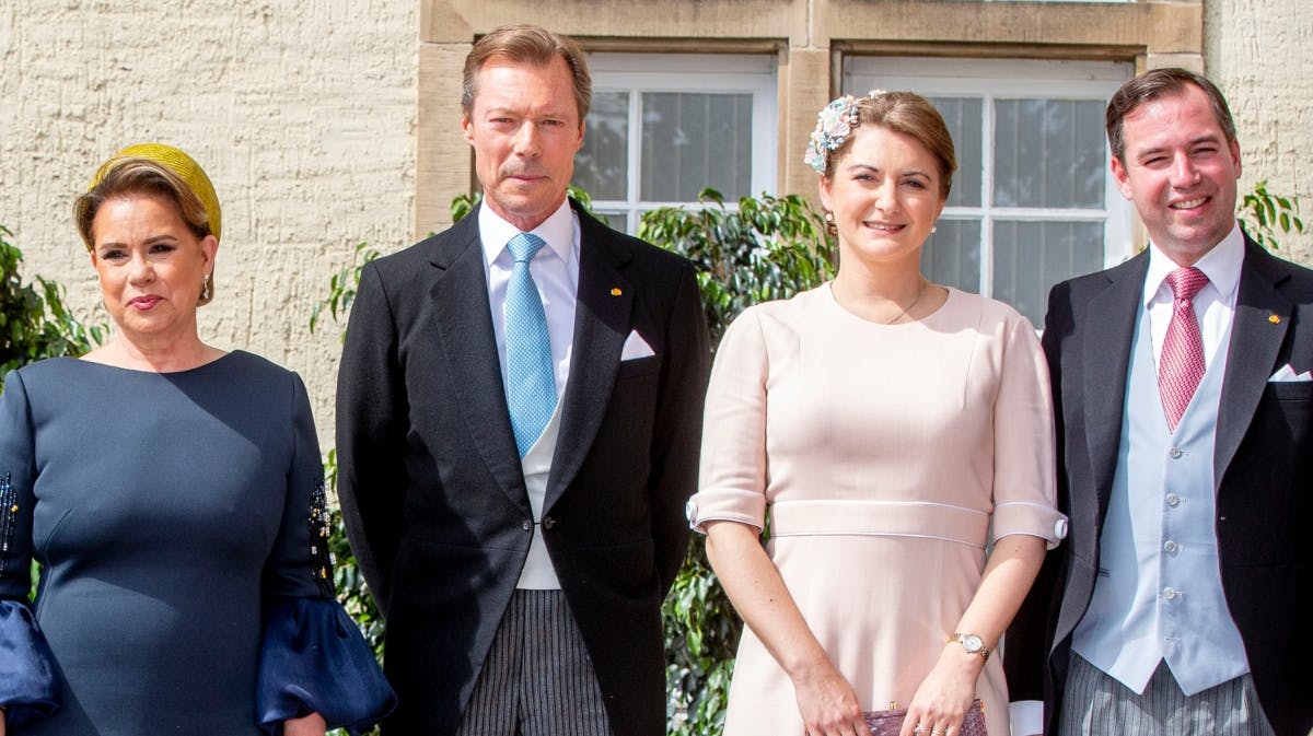 Storhertuginde Maria Teresa, storhertug Henri, arvestorhertuginde Stéphanie og arvestorhertug Guillaume