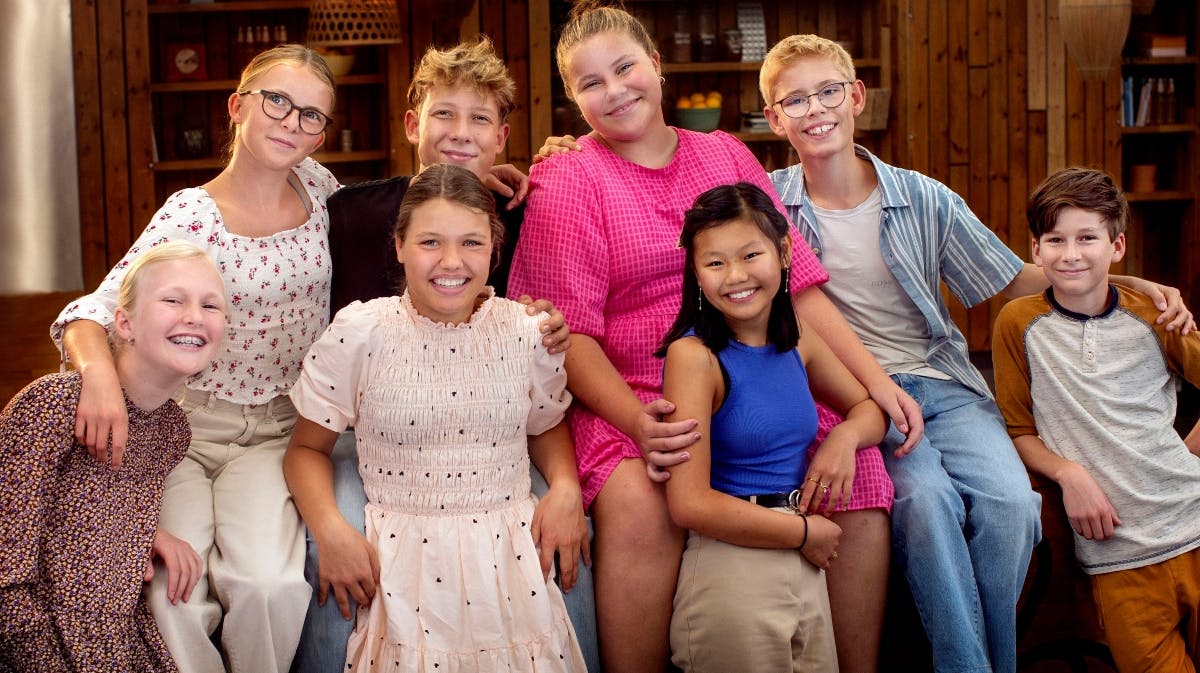 Deltagerne fra tredje sæson af "Den store juniorbagedyst". 