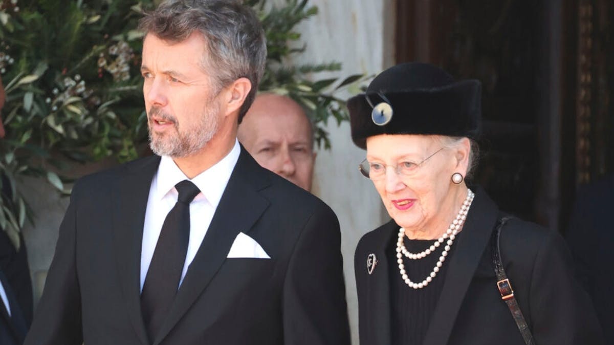 Kronprins Frederik og dronning Margrethe