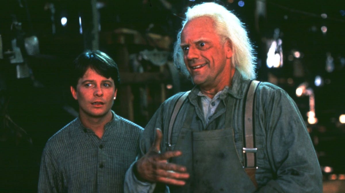 Michael J. Fox og Christopher Lloyd
