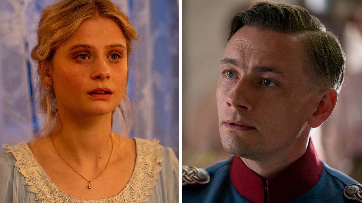 Clara Rosager og Esben Smed i "Kysset". 