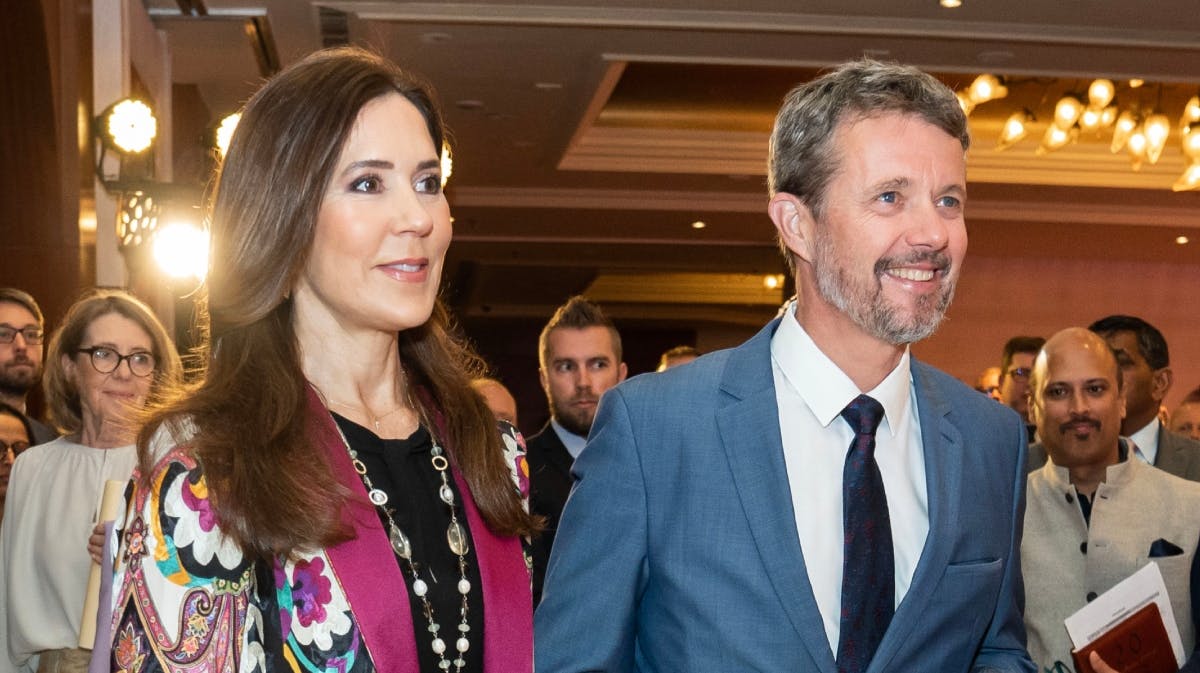 Kronprinsesse Mary og kronprins Frederik under deres officielle besøg i Indien