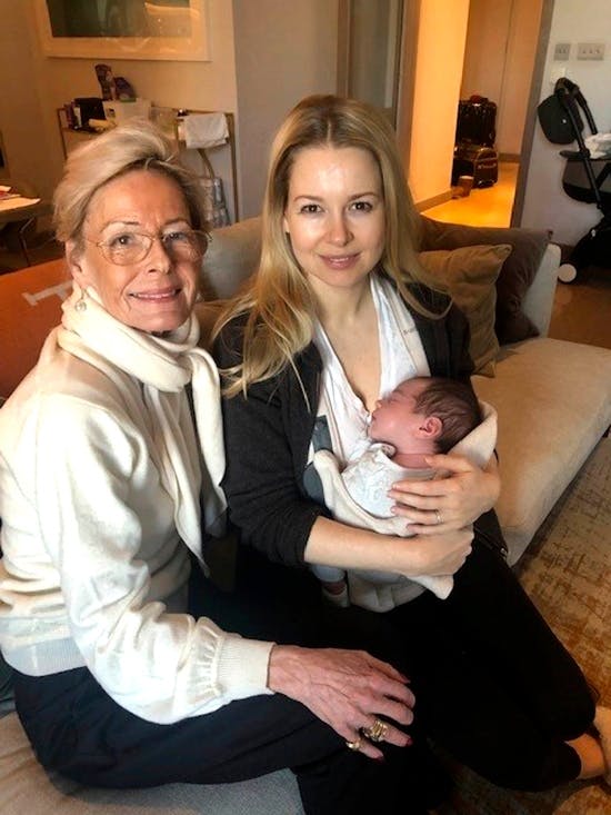 Molise og datteren Stephanie med lille Jacob. 