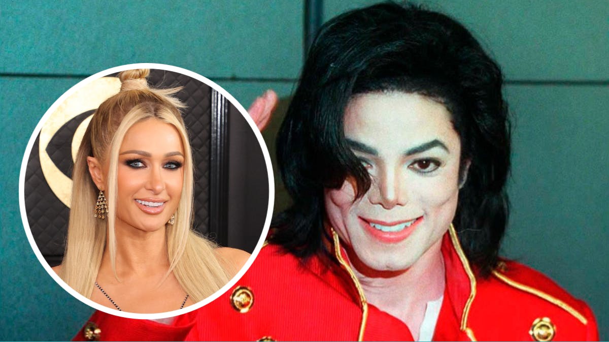 Michael Jackson og Paris Hilton. 