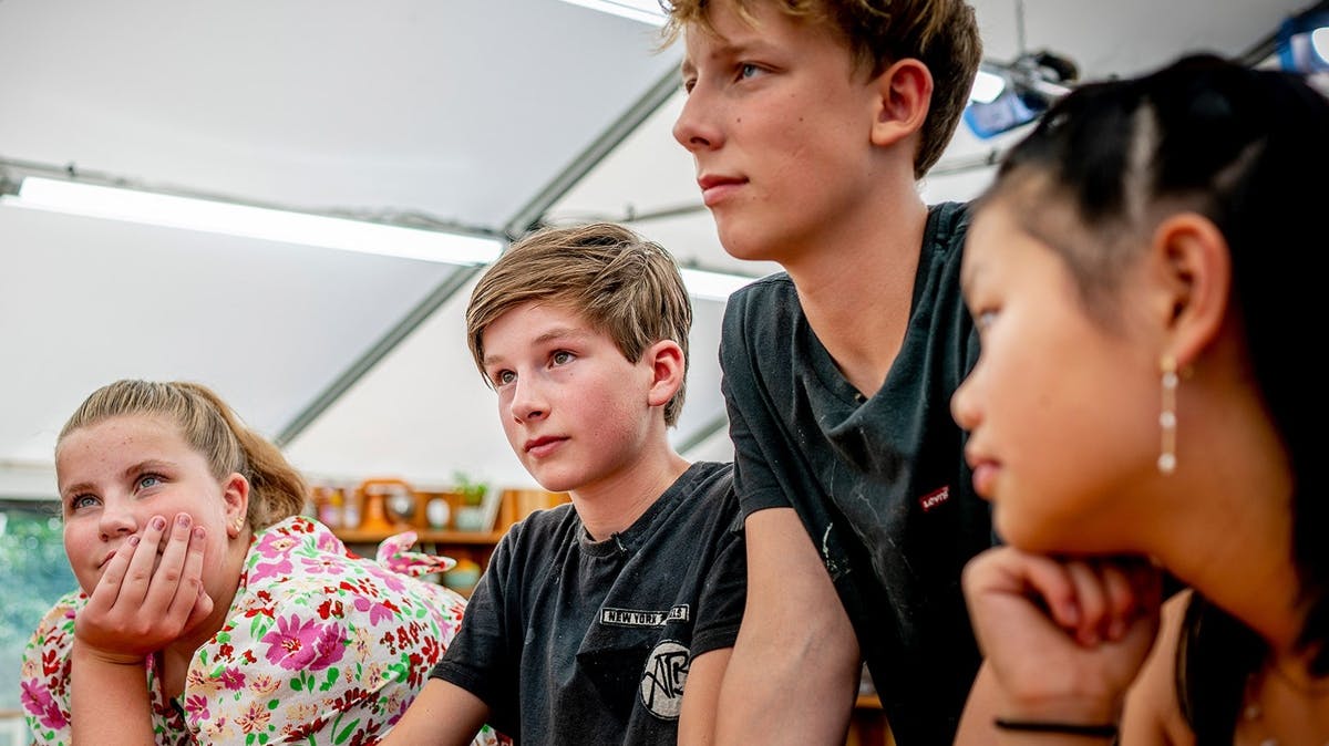 Mathilde, Bertram, Alfred og Ella fra Den store juniorbagedyst
