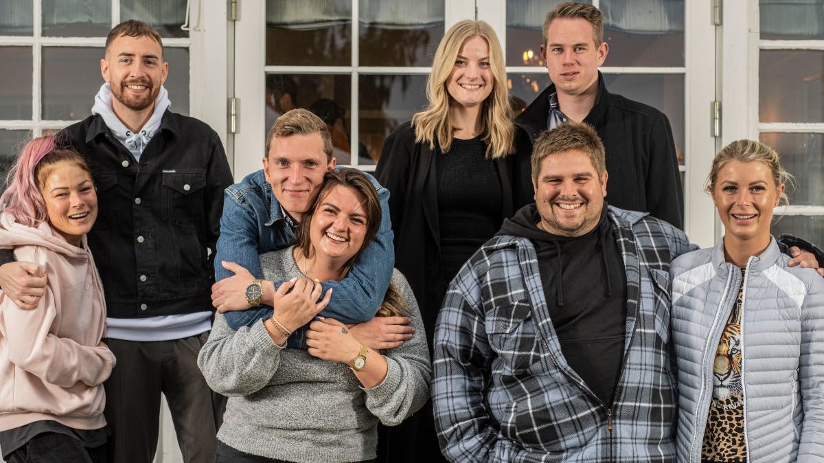 Kamilla, Nicolai, Kasper, Cille, Malou, Morten, Jimmi og Christie