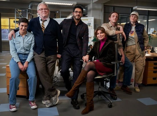 Skuespillerne i TV 2-serien "Graverne". 