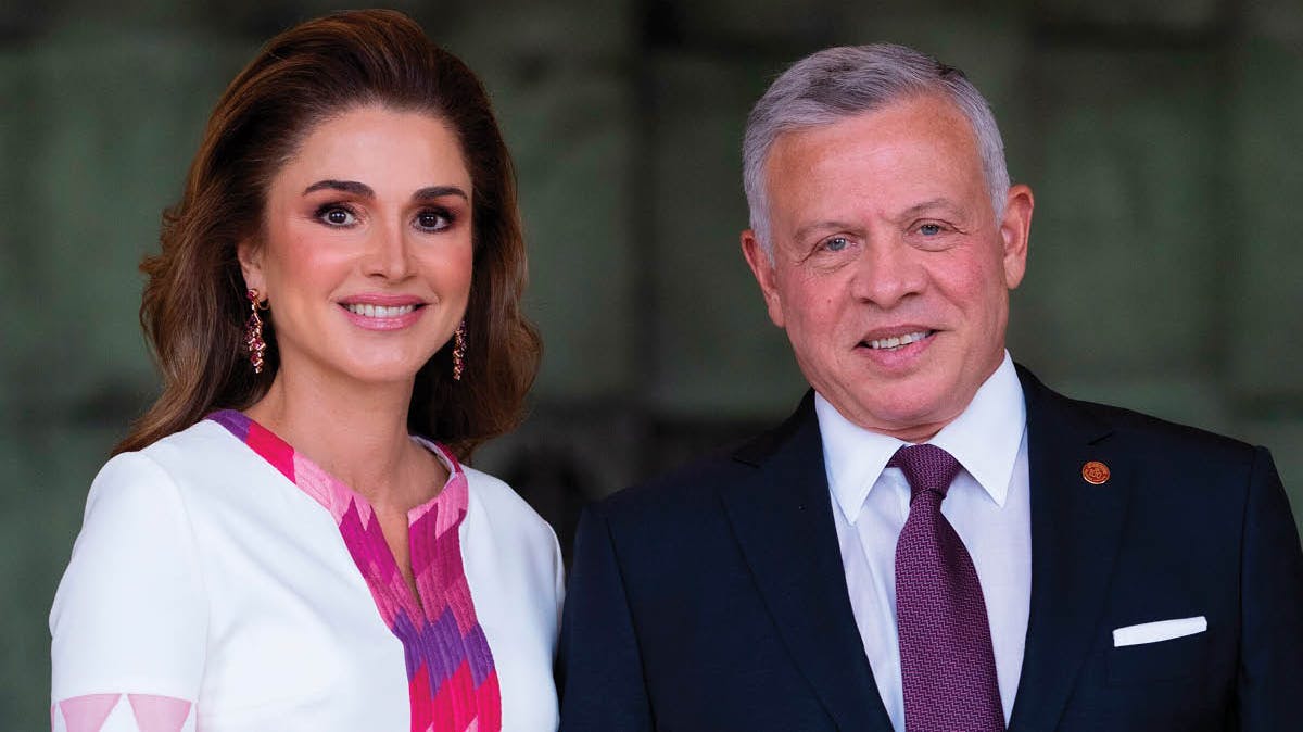 Dronning Rania og kong Abdullah.
