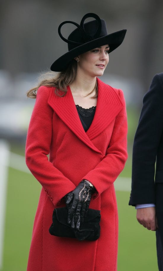 Kate til prins Williams afslutningsceremoni ved Sandhurst i 2006. 