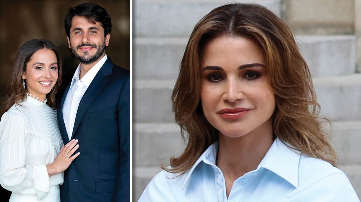 Prinsesse Iman og Jameel samt dronning Rania.