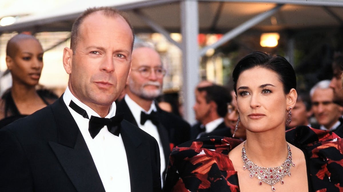 Bruce Willis og Demi Moore.
