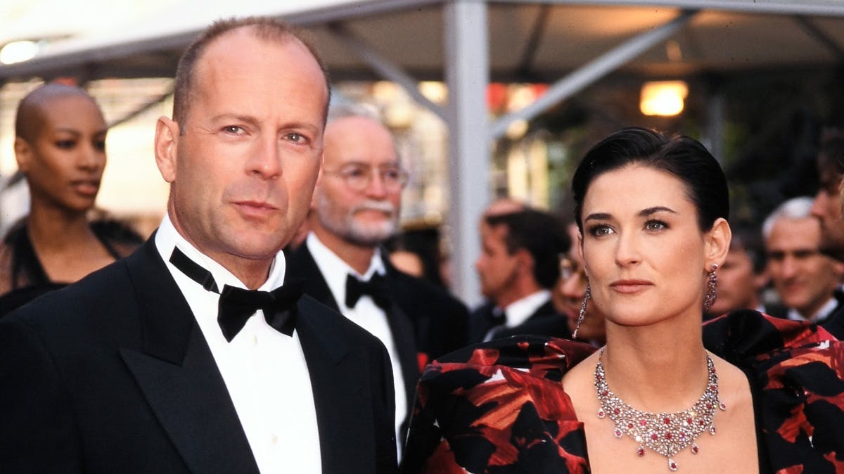 Bruce Willis og Demi Moore. 