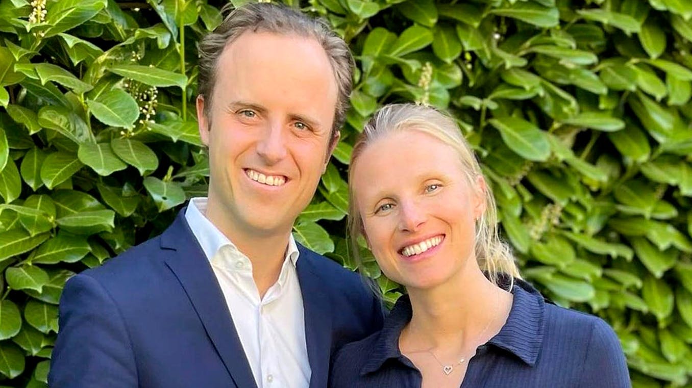 Christian Arnstedt og hustruen Charlotte.