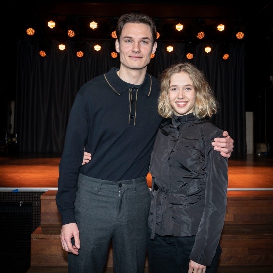 Tue Lunding og Marie Reuther spiller Arne og Joy i "Dansegarderoben".