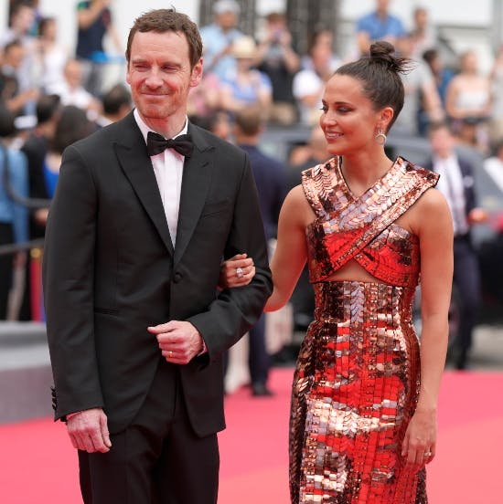 Alicia Vikander og ægtemanden Michael Fassbender. 