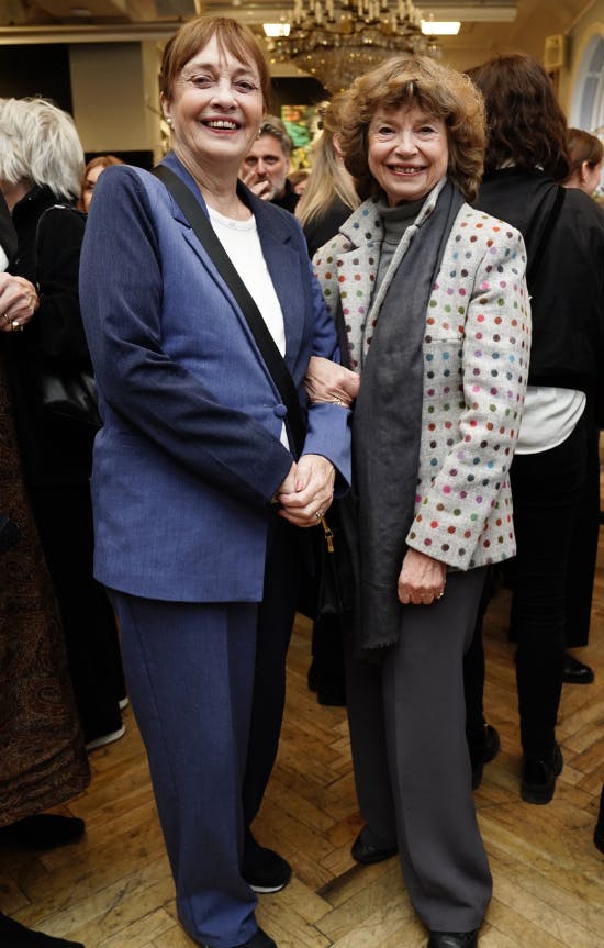 Malene Schwartz og Bente Scavenius til afskedsreception. 